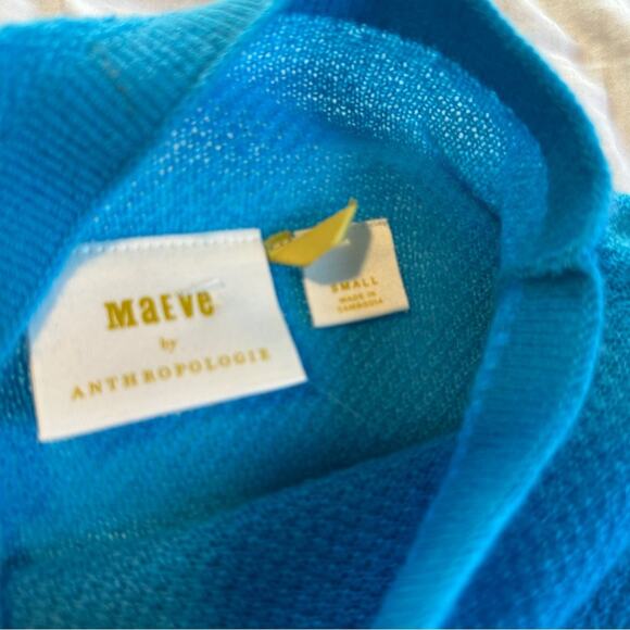 Anthropologie Maeve The Shea Oversized Cashmere Sweater Blue - Picture 8 of 11